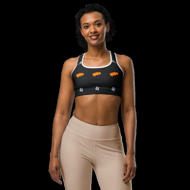 Serious Load Trucks Sports Bra in White