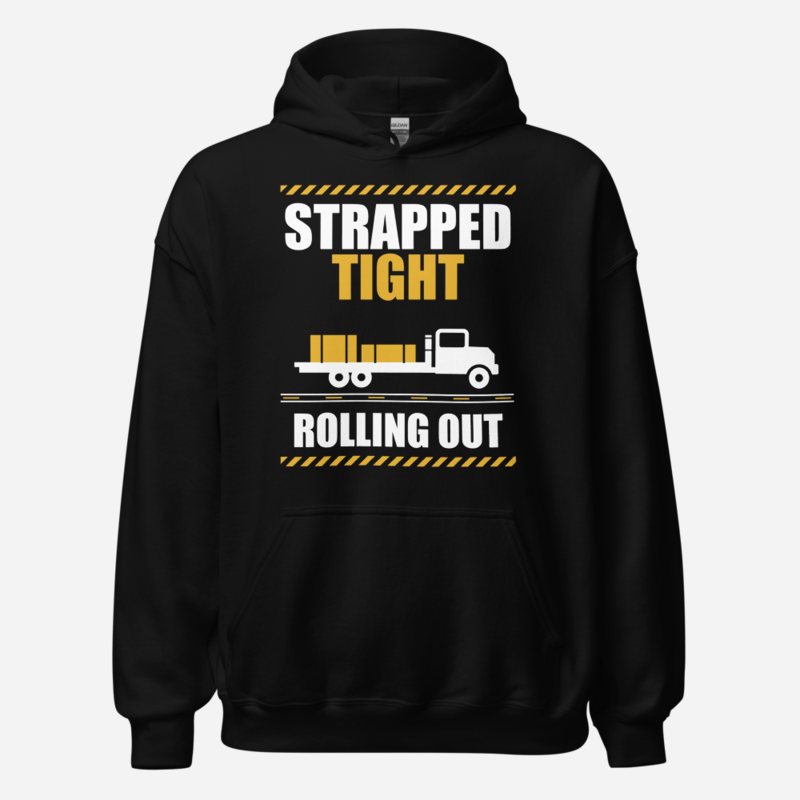 Serious Load Strapped Tight, Rolling Out Van Division Hoodie Black