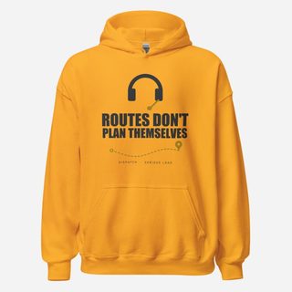 Serious Load Routes Don't Plan Themselves Van Division Hoodie Gold