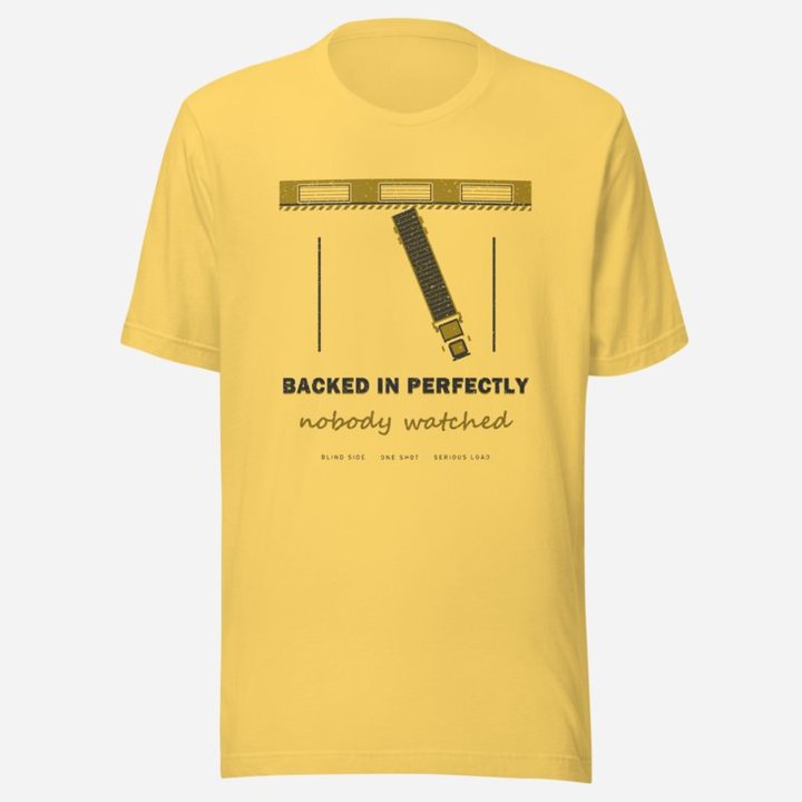 Serious Load Backed In Perfectly Freight Tee in Yellow