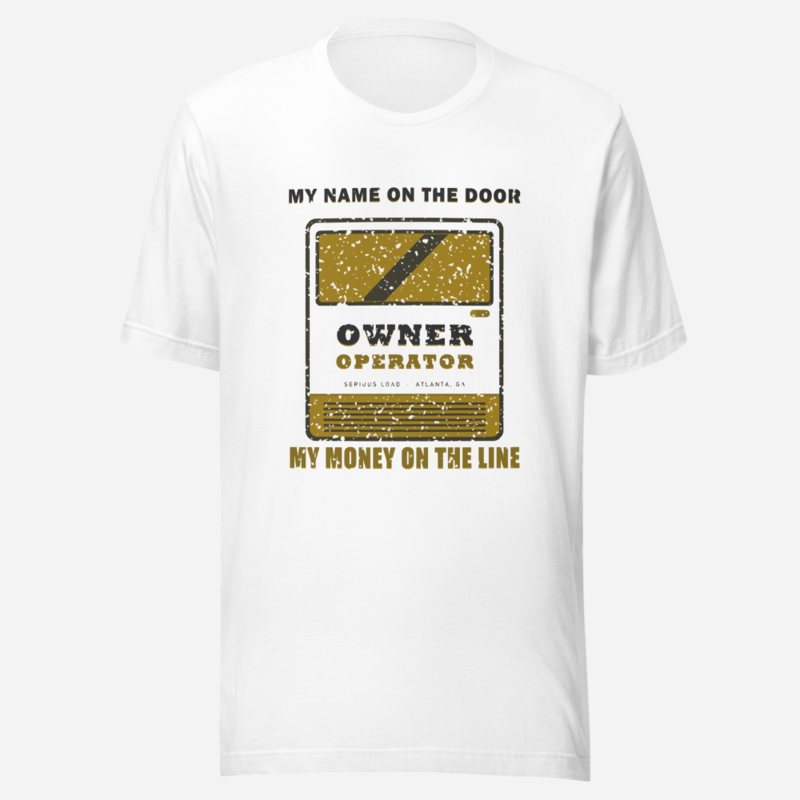 Serious Load My Name On The Door Freight Tee in White
