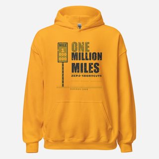 Serious Load One Million Miles Freight Hoodie Gold