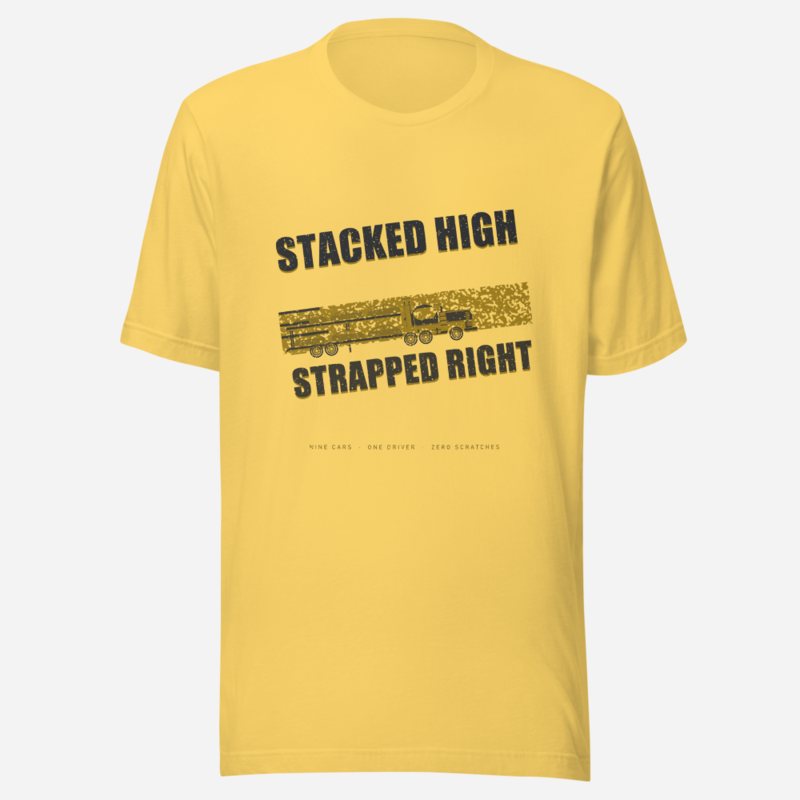 Serious Load Stacked High Strapped Right Freight Tee