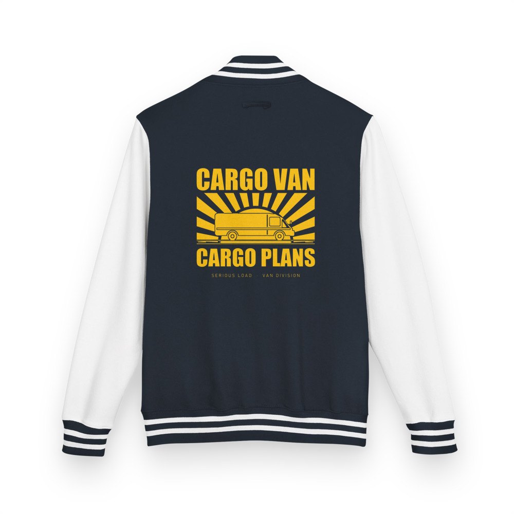 Serious Load Cargo Van, Cargo Plans Varsity Jacket Oxford Navy/Arctic White