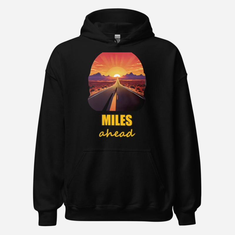 Serious Load Miles Ahead Highway Hoodie Black