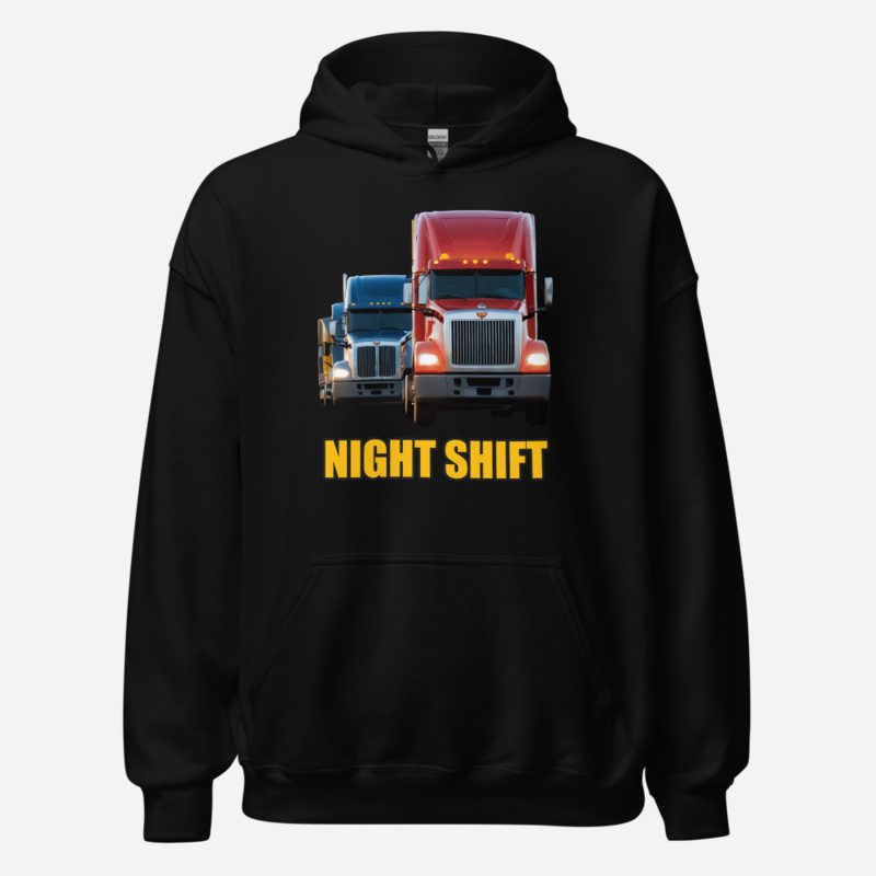 Serious Load Night Shift Convoy Hoodie Black