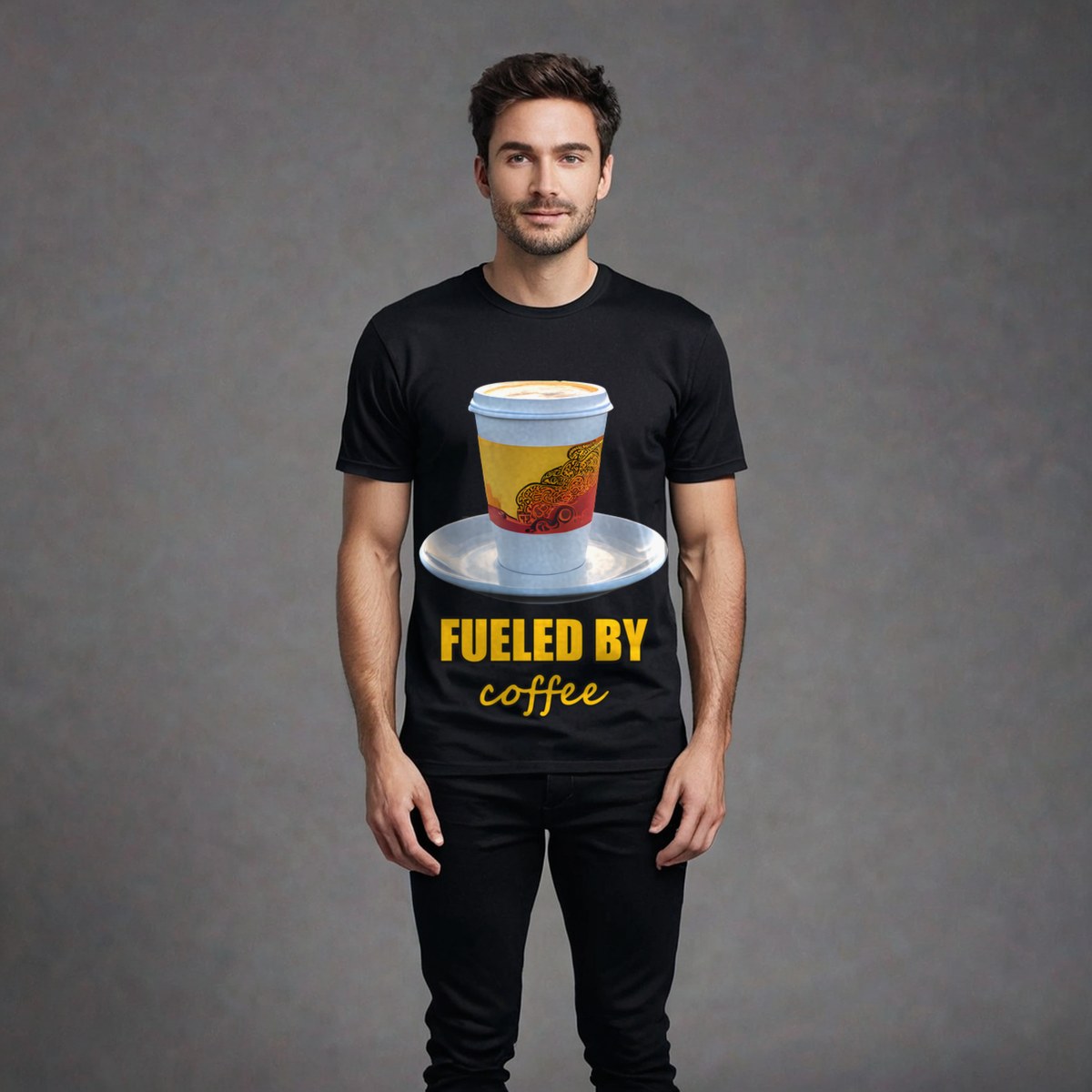 Serious Load Fueled By Coffee Road Tee