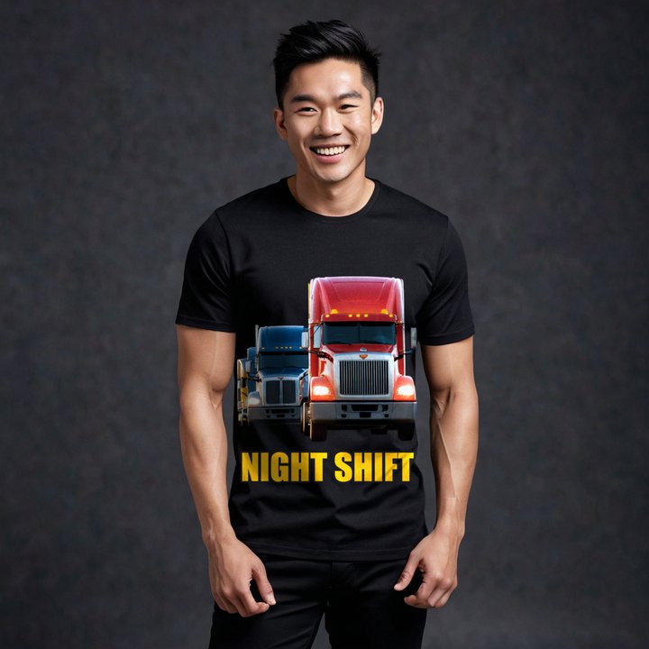 Serious Load Night Shift Convoy Tee in Black